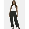 thumbnail image 2 of Time and Tru Women's Slouchy Tailored Pants, 30" Inseam, Sizes 0-18, 2 of 5
