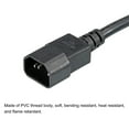 thumbnail image 4 of Uxcell AC Power Cord 3 Prong C14 Male to C13 Female 4.92Ft 250V 10A PDU Extension Cable, 4 of 5