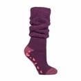 thumbnail image 1 of Heat Holders - Ladies Soft Fluffy Slouch Top Non Slip Slipper Thermal Bed Socks with Grippers, 1 of 2