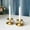 Gold, variant on Metal Taper Candle Holders Set of 2, Small Candlesticks for Wedding Christmas Party Dining Table, Vintage Centerpiece Decor