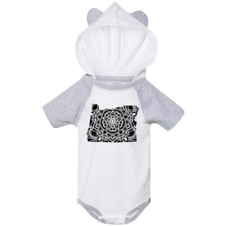 

Inktastic Oregon Silhouette Mandala Gift Baby Boy or Baby Girl Bodysuit