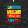 thumbnail image 4 of Inktastic Marching Band Drummer Eat Sleep Drumline Repeat Women's T-Shirt, 4 of 5