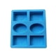 thumbnail image 1 of Molde de silicona para jabón, 6 moldes con relieve floral, ovalado y rectangular., 1 of 5