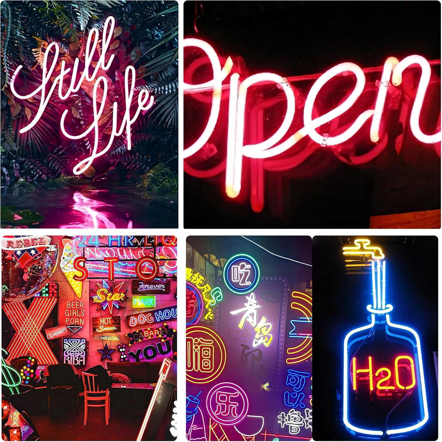 Flexible LED Lights Strips:16.4ft 8mm LED Strip Cover,DIY Bendable Led Strip Diffuser,RGB Neon Led Diffuser Channel for Bar Hallways, Stairs, Store Signs and More,Light Strip Cutters 2 Pcs