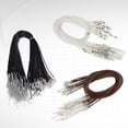 thumbnail image 4 of 150pcs 1.5 mm Colgantes de collar de hilo de cera Ocultar accesorios de collar de cuerda Accesorio de joyería Sling DIY Colgantes (Negro, Café, Blanco), 4 of 5