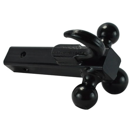 Black Front Tow Hook - Tri-Ball Mount With Tow Hook