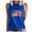 Blue, variant on IROINNID Patriotic Shirts for Women Round Neck Tank Summer Independence Day Tops Regular Vest Tops Sleeveless Tops
