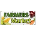 thumbnail image 1 of 36"x96" Farmers Market Banner Sign Produce Fruit Vegetables Fresh Tomatoes, 1 of 1