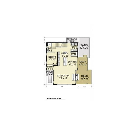 The House Designers: THD-6454 Builder-Ready Blueprints to Build a Drive-Under Contemporary House Plan with Basement Foundation (5 Printed Sets)