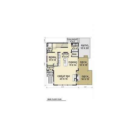 The House Designers: THD-6454 Builder-Ready Blueprints to Build a Drive-Under Contemporary House Plan with Basement Foundation (5 Printed Sets)