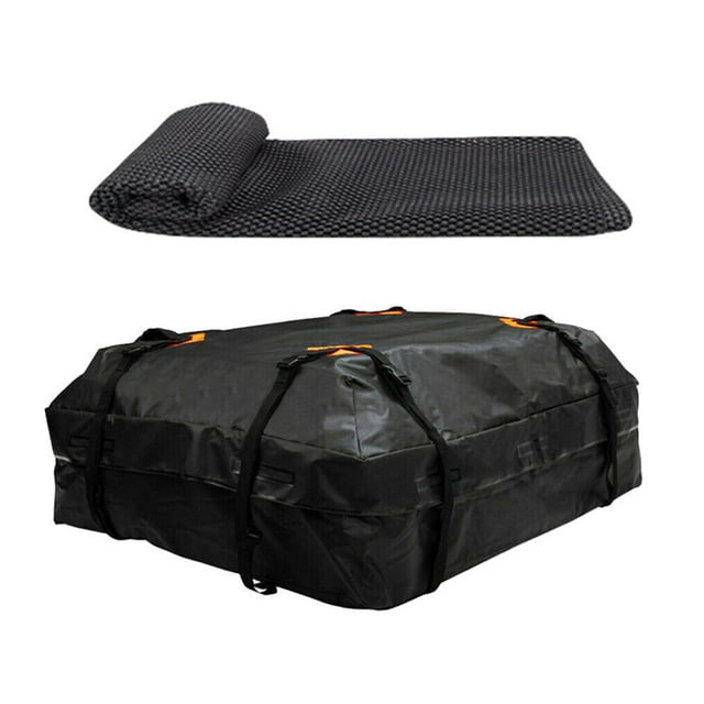 Riwesomey Bolsa de techo para coche de tela Oxford, portátil, 425L, gran capacidad, antideslizante, a prueba de sol, portaequipajes de carga con Automoción decorativa y accesorios Riwesomey VI017581-00B