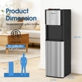 thumbnail image 2 of WATICE Self-Cleaning Bottom Loading Water Cooler Water Dispenser - 3 Temperature Settings - Hot, Cold & Room Water, Durable Stainless Steel Construction, Child Safety Lock - UL Listed, 2 of 7