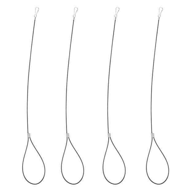 pestillos de puerta ajustables de acero inoxidable con cable para tirar de la puerta, cerrojos de cuerda para cercas de metal y madera, puertas de jardín y patio trasero.