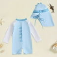 thumbnail image 2 of Godom Boys Swimsuit Kid Long Sleeve Swimwear Beach Wear UPF50+ Surfing Suit for Kids, 2 of 6