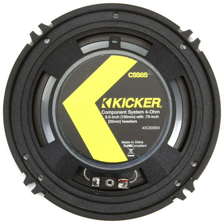 Kicker CSS65 with Speaker Installation Kit 600W Peak