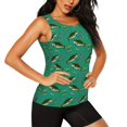 thumbnail image 2 of Fuzoiu Bass Fish Print Women's Workout Tank Top,Athletic Racerback Sports Tank,Tops Sleeveless Running Loose Fit Yoga Tops,Active Shirts for Yoga, Running, and Gym-Medium, 2 of 7