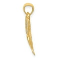 thumbnail image 5 of Auriga Fine Jewelry 14K Yellow Gold Fancy Butterfly Pendant for Women (L- 23 mm, W- 24 mm), 5 of 6