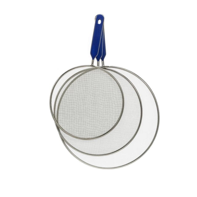 Compañero de cocina antisalpicaduras, pantalla antisalpicaduras para ollas y sartenes, protector de malla fina de acero inoxidable para freír, protección multiusos para su espacio de cocina