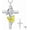 G-Beige, variant on SISGEM Enamel Butterfly Cross Urn Necklace for Ashes, Cross Moissanite Butterfly Ashes Necklaces with Forever in My Heart Engraved Keepsake Cremation Locket Jewelry for Women Men