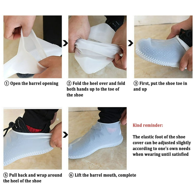 Mopping Shoes Covers Rubber Shoe Covers for Rain Easy to Clean Shoes Floor Clear Coat Dry Steppers for Shoes U Dog Shoes Boots Concrete Nails for Concrete Floor Help Signs for Business