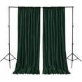thumbnail image 1 of ZMLEVE Hunter Green Backdrop Curtains for Parties, Polyester Photography Backdrop Drapes for Baby Shower, Wedding Decorations, 5ftx10ft, Set of 2 Panels, 1 of 6