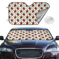 thumbnail image 2 of Fotbe Strawberry Car Windshield Sunshade | Sun Visor Protector Front Window Shade, Keeps Out UV Rays, Keeps Your Vehicle Cool-Small, 2 of 7