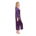 thumbnail image 3 of TexereSilk Women's Luxury 100% Silk Caftan - Beautiful 3/4 Sleeve Night Gown, 3 of 4