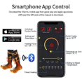 thumbnail image 3 of ShenMo Heated Socks Men Women, 3.7V 5000mAh Foot Warmer, Rechargeable Battery Operated Socks with APP Remote Control, Winter Warm Cotton Socks for Outdoor Sports Skiing Camping Fishing, 3 of 7