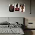 thumbnail image 4 of Hieng 3 Panels Abstract Black Woman Wall Art Modern American African Canvas Prints Painting for Living Room Bedroom Office - 12"x16"x3pcs, 4 of 5