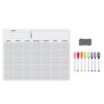 thumbnail image 1 of Juego de calendario de pizarra blanca magnética de borrado en seco A3, planificador semanal de pizarra blanca para refrigerador, kit para refrigerador, como se muestra, como se muestra, 1 of 5