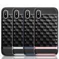 thumbnail image 2 of IPHONE XS/X DIAMOND WAVE COLOR PC FRAME HYBRID PROTECTION CASE LUXMO No, 2 of 16