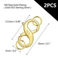 thumbnail image 5 of Alexcraft Double Opening Lobster Clasp, Gold Plated Necklace Clasps and Closures for Jewelry Making Bracelet Connector Bracelet Clip Necklace Shortener Clasp, 5 of 8