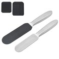 thumbnail image 4 of Removedor de pies de acero inoxidable para lima de pies de doble cara, suministros de pedicura, herramientas de pedicura profesionales para piel muerta dura grande, 4 of 5