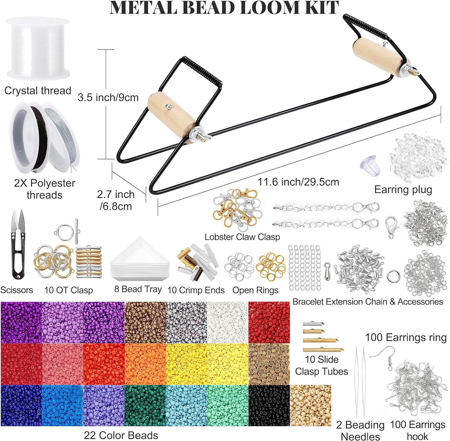 xinyi 12.01 x 3.62 x 2.95 inches Value Bead Loom Kit