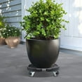 thumbnail image 2 of Soporte para plantas rodantes ajustable resistente con ruedas para macetas grandes y pesadas interiores y exteriores, 2 of 8