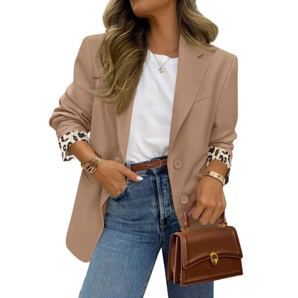 Blazer PRETTYGARDEN 2025 Otoño Traje de Oficina para Mujer