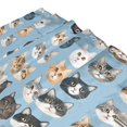 thumbnail image 3 of Yayeee Shower Curtain with Hooks 72"x72" Waterproof Fabric Bathroom Hanging Decor, Vibrant Cute Cat, 3 of 5