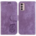 thumbnail image 2 of Compatible with Motorola Moto G42 Embossed Cute Tiger Flip Folio Wallet Case Card Pocket Holder Cover, 2 of 5