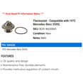 thumbnail image 2 of Thermostat - Compatible with 1972 Mercedes-Benz 350SL, 2 of 2