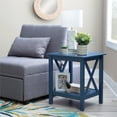 thumbnail image 2 of Linon Dalton Wood End Table in Navy Blue, 2 of 13