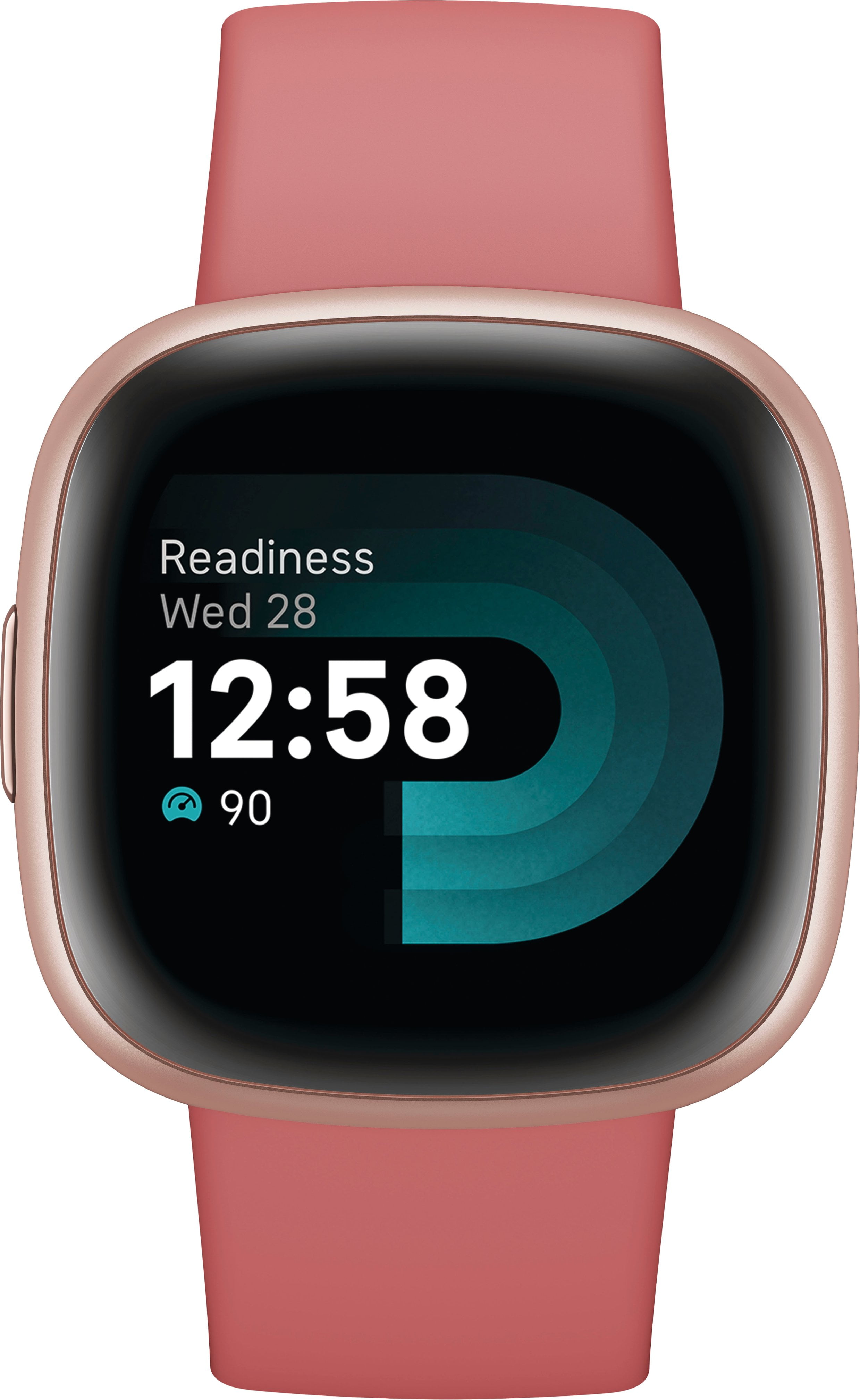 Restored Fitbit FB523RGRW-US Versa 4 Fitness Smartwatch Copper Rose (Refurbished)