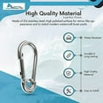 thumbnail image 4 of MARINE CITY Clip Snap Hook with Ring, 316 Grade Stainless Steel, Rust-Free, Ideal for Boating, Climbing, and Outdoor Activities 4 Pcs, 4 of 8