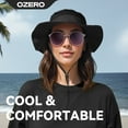 thumbnail image 3 of OZERO Sun Hat for Men Women：UV Protection Breathable Wide Brim Bucket Hat for Summer Fishing, Hiking, Camping Lightweight Outdoor Adventure Cap, 3 of 9