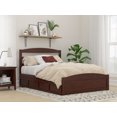 thumbnail image 4 of AFI Warren Full Wood Platform Bed with Headboard Footboard & 2 Storage Drawers, Walnut, 4 of 15
