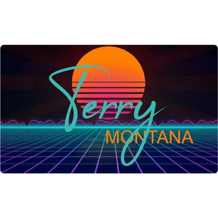 

Terry Montana 4 X 2.25-Inch Fridge Magnet Retro Neon Design