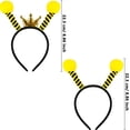 thumbnail image 2 of Paquete de 12 diademas con antena de abeja, diademas con tentáculos de abeja, corona, Aro para el pelo de abeja para fiesta de Halloween, disfraz, accesorio de Cosplay Rojo Verde, 2 of 5