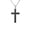 Large Black, variant on Women's Men's Stainless Steel Crucifix Cross Tiger Eye Necklace Pendant Chocker Chain Gifts Small Black