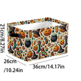 thumbnail image 5 of Ajhhao Boo Basket Cute Halloween Basket Halloween Storage Basket Rectangular Halloween Basket Trick Or Treat Basket For Halloween Parties Cute Storage Bin Halloween Room Decor Halloween Box, 5 of 8