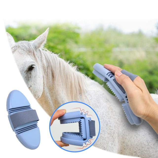 Flexible Grooming Body Brush for - Bendable Design for Comfortable Dry Brushing Gentle Exfoliation Ideal for Cats Dogs and Horses for Shower and Bathing Routine