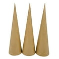 thumbnail image 3 of S SERENABLE 3 Pieces Paper Mache Cones Open Bottom Hands on Cardboard Cones for Craft for Scrapbooking Decorating Party Hats Embellishing 35cm, 3 of 8